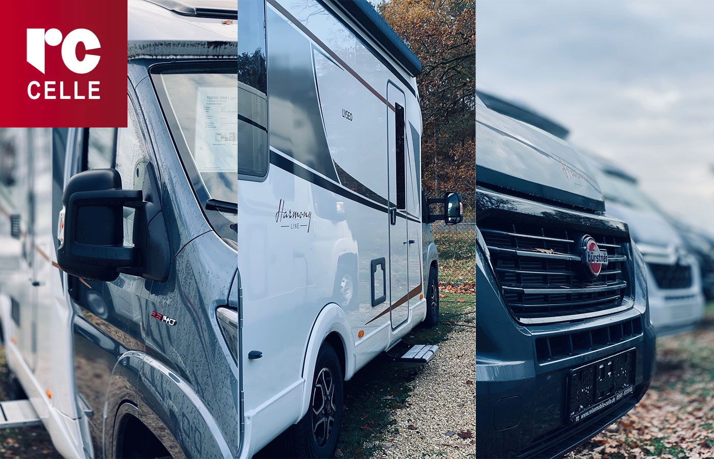 Detailaufnahmen von Wohnmobilen